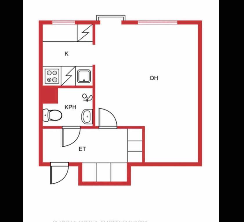 Apartmán Yksio Kilometri Jokirannasta Forilta Turku Exteriér fotografie